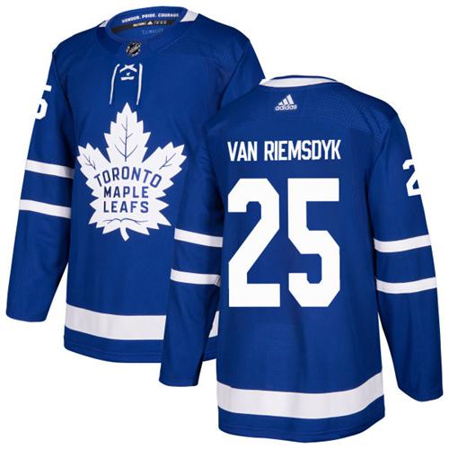 Adidas Men Toronto Maple Leafs #25 James Van Riemsdyk Blue Home Authentic Stitched NHL Jersey